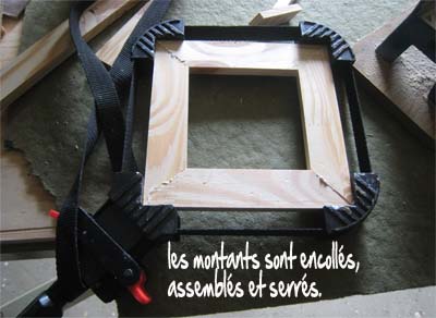 clamping frame for sizing