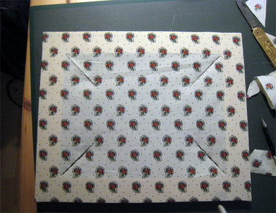 Cut the inside corners