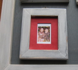 a photo in a small frame