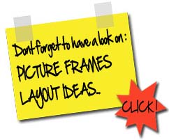 frames layout on the wall