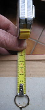 measurements on the frame