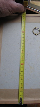 measurements on the frame