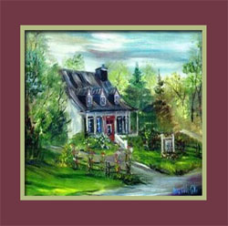 Final bordeaux bevelled and matted picture
