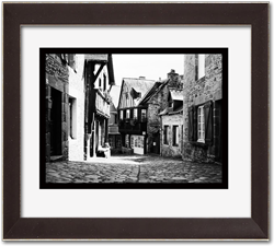 Black and white framed photo