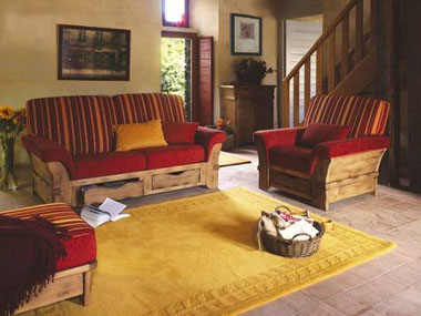 Rustic country sofa