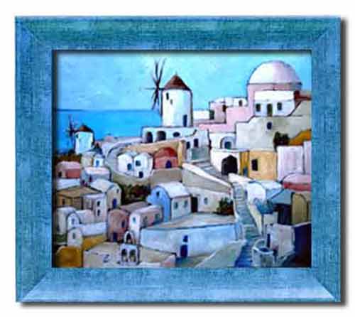 blue moulding frame for OIA city