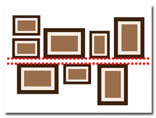2 rows of frames