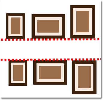 horizontal alignment of frameworks