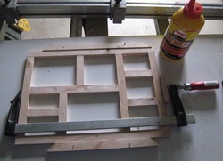 Assembly of photo collage frame