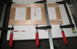clamping during drying