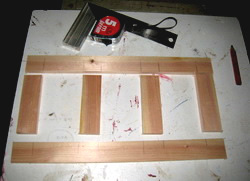 Dry assembly of the collage frame