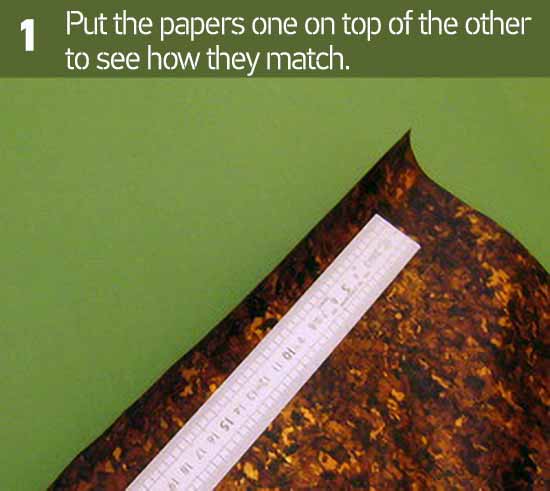 marron and gold paper
