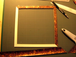 preparing paper glued covering