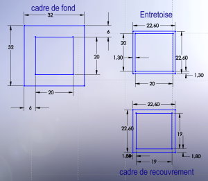 cardboard frame cuttings plan