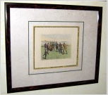 playing golf framed picture