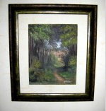 french undergrowth oil painting