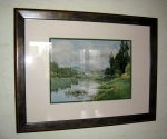 French landscape watercolor