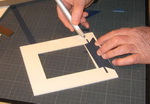 cutting the second end