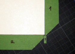 correct cutting of corner