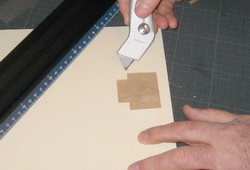 Masking with brown tape