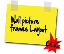 Wall picture frames Layout