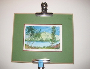 watercolour matted ready to be framed