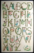 framed embroidery abcdaire