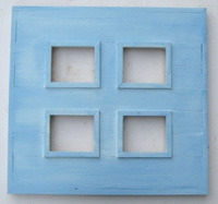 painted 4 photos frame