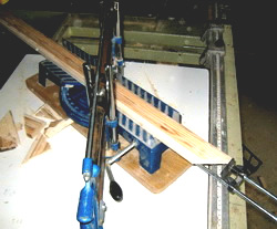 cutting the picture frame sides