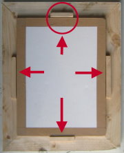 fixing picture in the frame