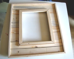 achieved rustic frame