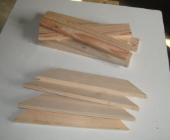 bars to make rustic picture frame