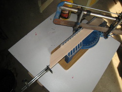 cutting edges of the rustic picture frame
