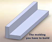 wooden floater frame moulding