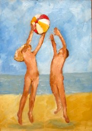 children playing ball