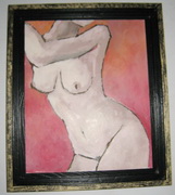 nude pink bottom framed