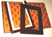 wrapping with patterned paper