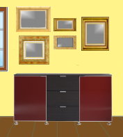 horizontal symetrical frames arrangement