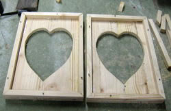 how to make edges for the hearts