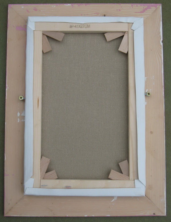 How to fix a picture or a canvas within its frame, fixing the canvas