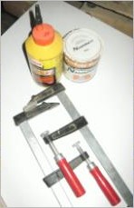 glue and clamps