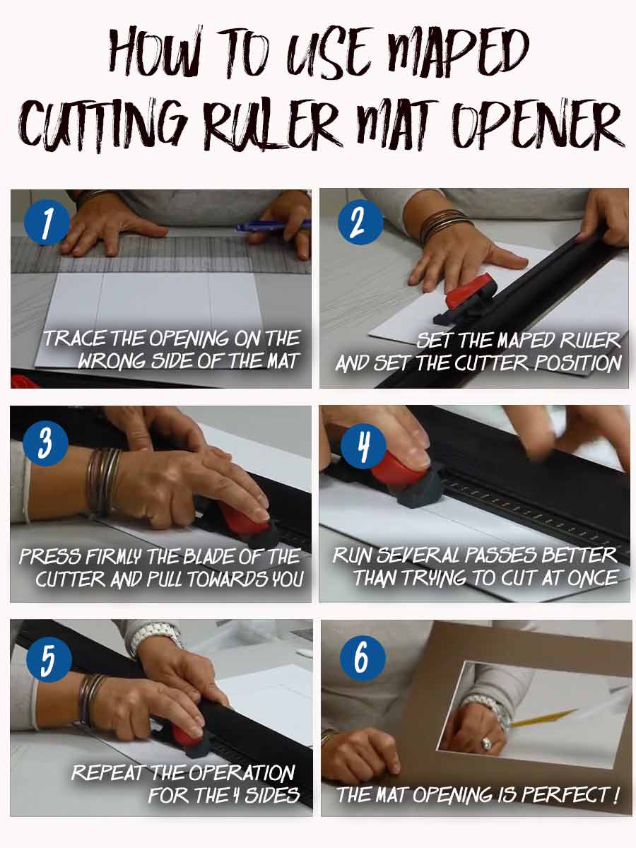 MAPED TOOLS : QUADRA CUTTING RULER and its 90° and 45° ANGLE SLIDING CUTTERS