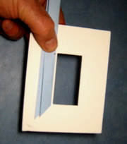 how to cut bands to dress the bevel