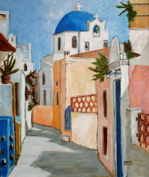 Lane in Mykonos GREECE