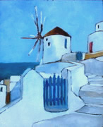 Wind mill in OIA SANTORIN