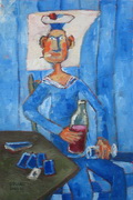 Sailor with a bottle