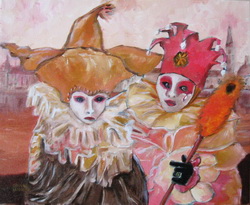 Venice Carnival Pink mask