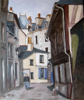 Street of the ladies in RENNES BRETAGNE