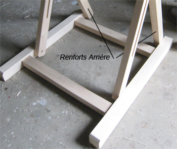 Attach the rear reinforcements