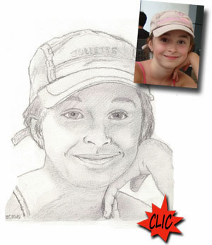 Juliette pencil portait